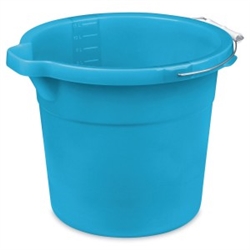 BUCKET 12 QT BLUE, METAL HANDLE (STERILITE)