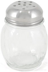 SALT/PEPPER GLASS SHAKERS, SET