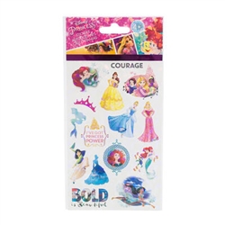 STICKERS, DISNEY PRINCESS 4 SHEETS/PAK