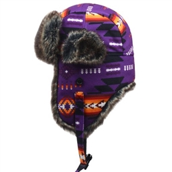 TRAPPER HAT, PURPLE