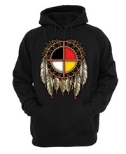 GRAPHIC DESIGN HOODIES, MEDICINE WHEEL