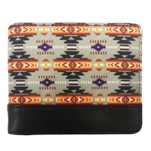 MENS WALLET, CANVAS, SOUTHWEST PATTERN