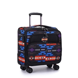 LUGGAGE WEEKENDER LAPTOP, FABRIC PRINTED--BLACK