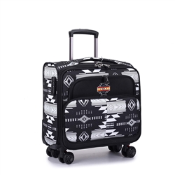 LUGGAGE WEEKENDER LAPTOP, FABRIC PRINTED--OAK