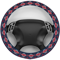 STEERING WHEEL COVER, TEAM COLORS NEW ENGLAND