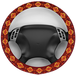 STEERING WHEEL COVER, TEAM COLORS ASU