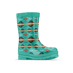 RAIN BOOTS, WOMENS--SW DESIGN-MINT