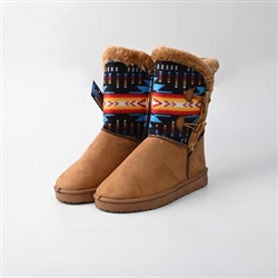 LADIES WINTER BOOTS--BROWN/BLACK