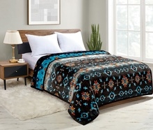 QUEEN REVERSIBLE BLANKET--DIAMOND STAR