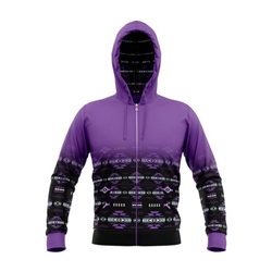 WARM-UP JACKET, ZIP UP-PURPLE--(L-3XL)