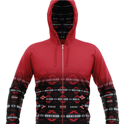 WARM-UP JACKET, ZIP UP-RED--(L-3XL)