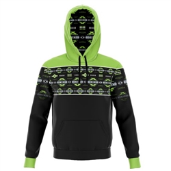 WARM-UP JACKET, PULLOVER--NEON GREEN--(L-3XL)