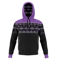 WARM-UP JACKET, PULLOVER--PURPLE--(L-3XL)