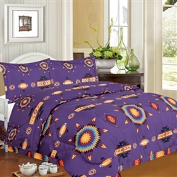 COMFORTER SET, QUEEN, STARBURST DESIGN