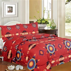 COMFORTER SET, QUEEN, STARBURST DESIGN