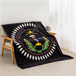 GREAT SEAL OF THE NAVAJO NATION THROW BLANKET