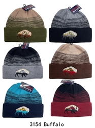 BUFFALO BEANIE, EMBROIDERED LOGO