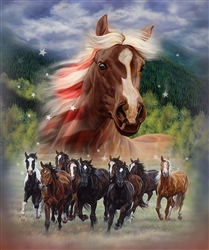 QUEEN BLANKET, HORSES "PATRIOTIC STOMP"