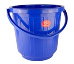 BUCKET 10 LITER  W/PLASTIC HANDLE--princeware