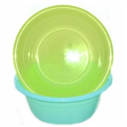 TUB, ROUND PLASTIC 16" DIA (40cm) 2 COLORS