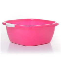 CB-72657--SQUARE BASIN 13" PLASTIC, PINK