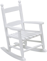 CHILDS ROCKING CHAIR, WHITE