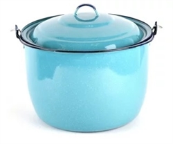 CONVEX KETTLE 8QT, TURQUOISE ENAMEL