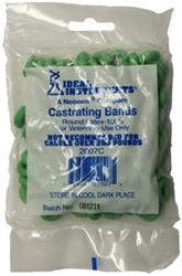 CASTRATING RINGS, 100/BAG (SOLD BY THE BAG)