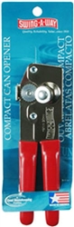 CAN OPENER, COMPACT, RED HANDLE