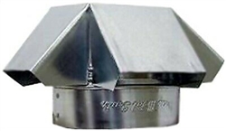 8" RAIN CAP, GALVANIZED