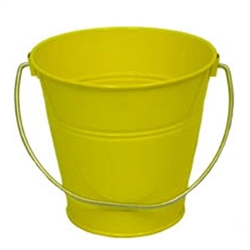 YELLOW BUCKET 4.25" TALL---MINI