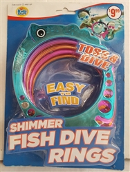 SHIMMER DIVE RINGS, POOL TOYS