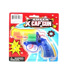 CAP GUN REVOLVER, CLEAR COLORS