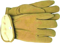 LINED DEERSKIN DRIVER GLOVE, LARGE