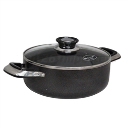 STOCKPOT, 7.5QT , NON-STICK, GLASS LID