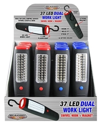 FLASHLIGHT, 37 LED WORKLIGHT w/MAGNET & HOOK