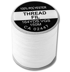 THREAD, WHITE 150M POLY 24/BOX