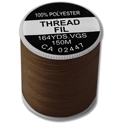 THREAD, BROWN 150M POLY 24/BOX