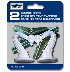 CEILING HOOKS, BRASS--2/CD