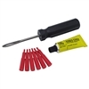 TUBELESS TIRE REPAIR KIT W/RED PLUGS